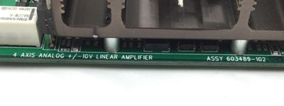 Used Delta Tau 603489-102 4-Axis Analog Linear Amplifier, 12-24VDC, 0.5A, 1A, +/-10V