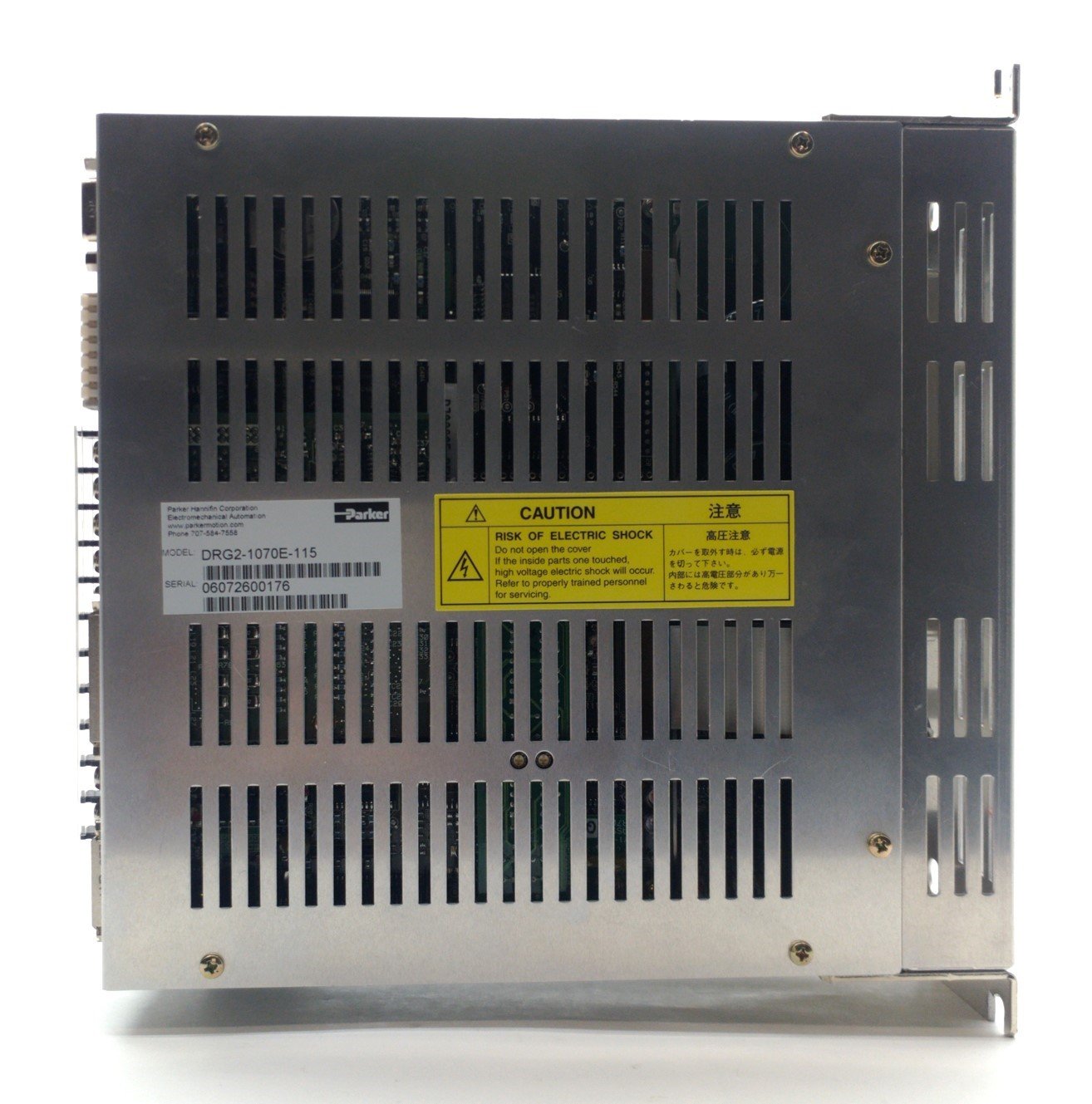 Used Parker DRG2-1070E-115 Dynaserv G2 Servo Drive, 2rps, 70Nm, 2kW 20A, 115VAC