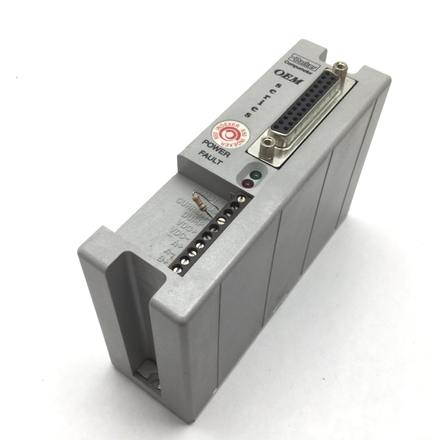 Used Parker OEM650X-M2 OEM Compumotor Indexer Drive, Supply 24-75VDC 2A