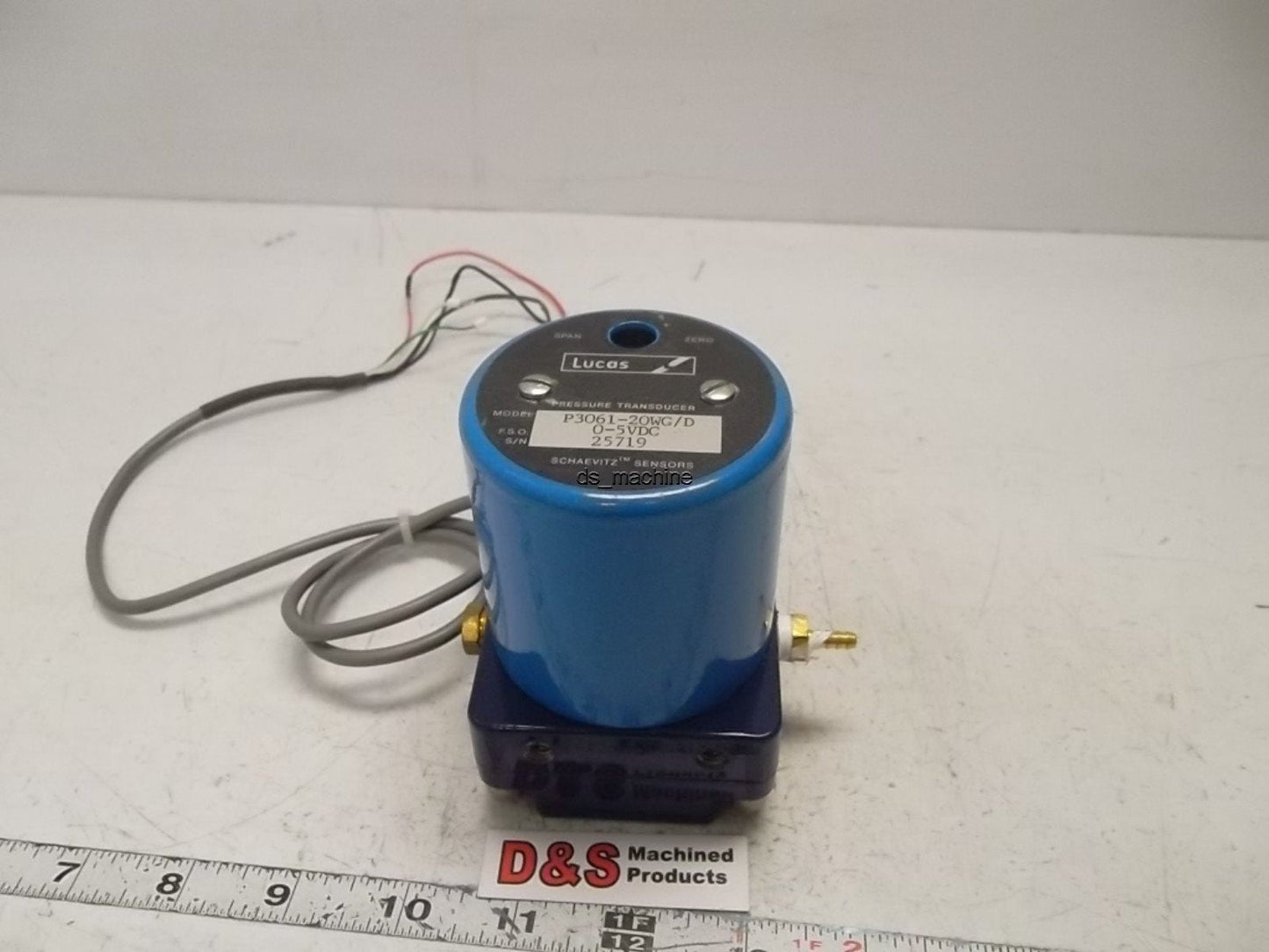 Used Lucas Pressure Transducer P3061-20WG/D