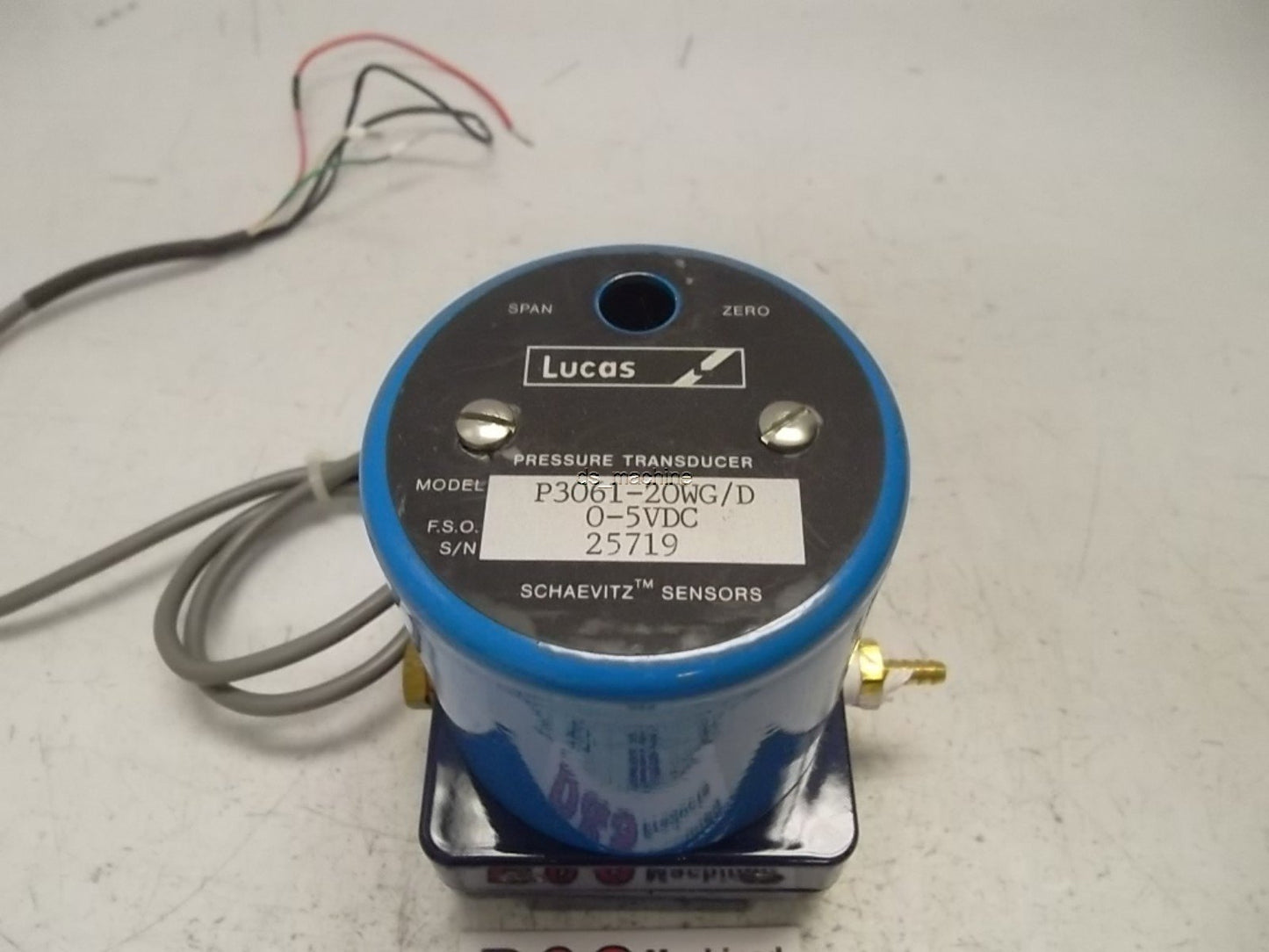 Used Lucas Pressure Transducer P3061-20WG/D