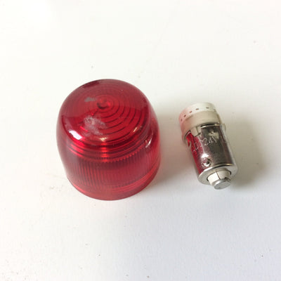 Used Lot of 4 Idec APW-199 Red 22mm LED Pilot Indicator Illuminated Light 24VAC/DC