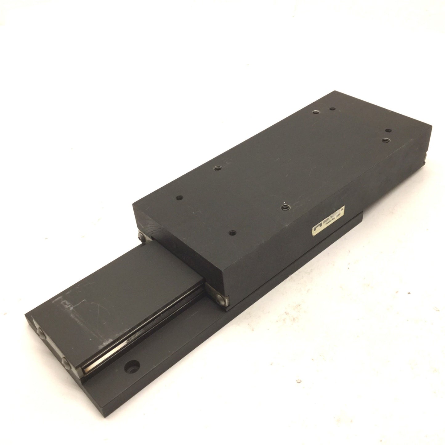 Used Design Components 8x3-1/2" Linear Positioning Stage L: 8" W: 3-1/2" *w/Holes*