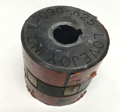 Used Lovejoy L-090 Jaw Type Shaft Coupling Hub 5/8" x 5/8" (.625) w/ Spider Insert