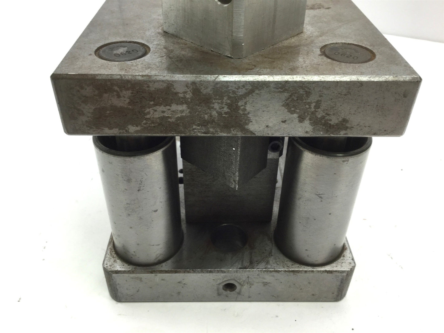 Used Ball Bearing Die Press, Throat 3" to 3.75", Overall 5"x5"x11.25", Bimba Cylinder