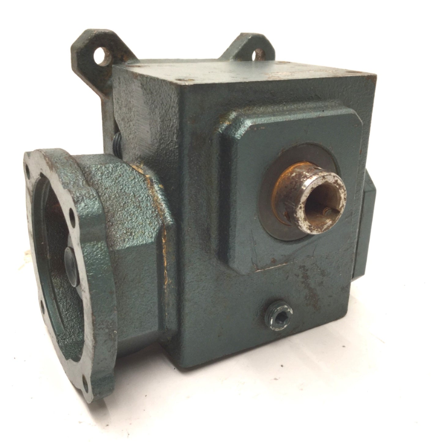 Used Grove Gear FHMQ213-2 Left Angle 5:1 Gear Reducer, Frame: 48C, Input: 1.05HP