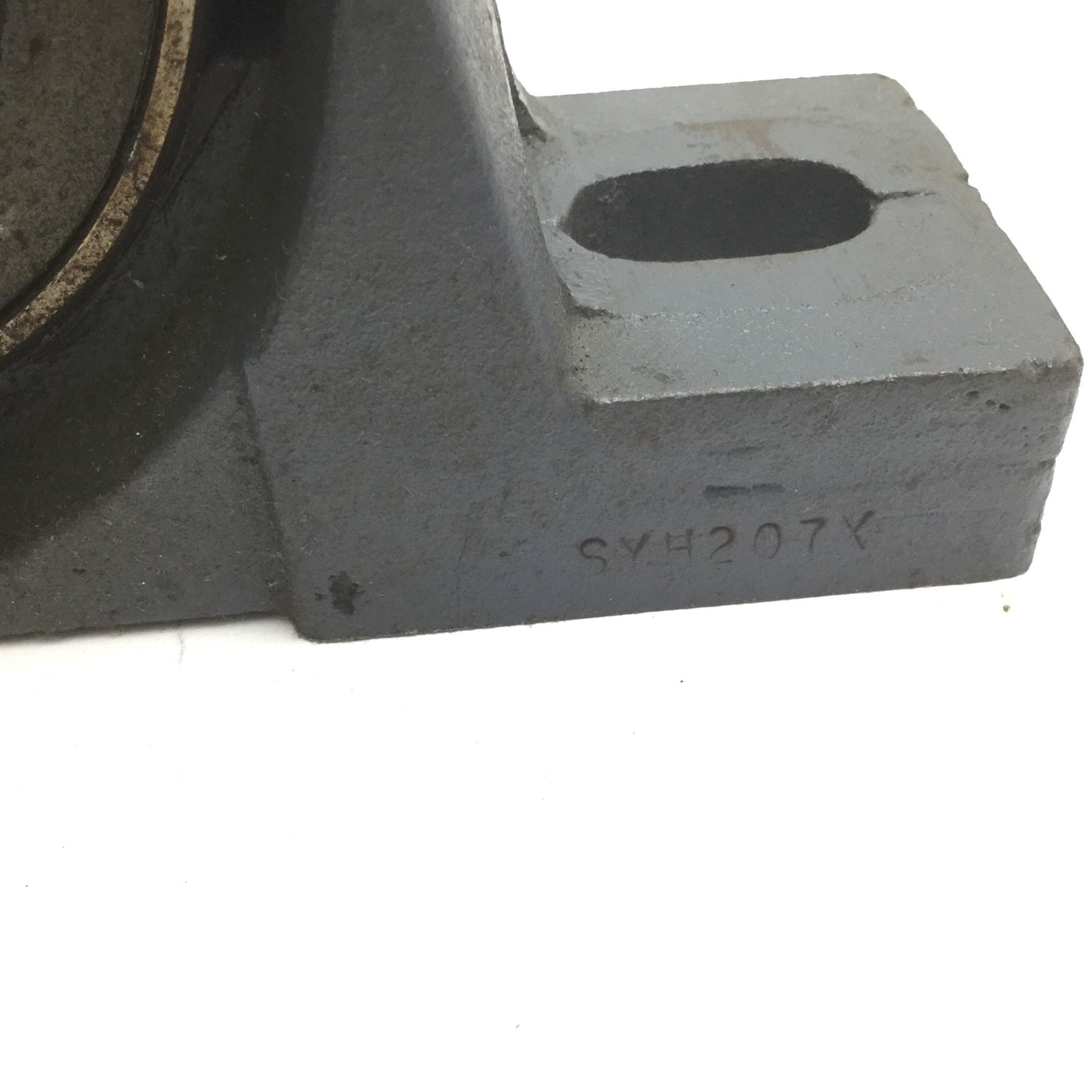 Used SKF SYH207X Pillow Block Bearing, Bore: 2.43", 2-Bolt Flange Base