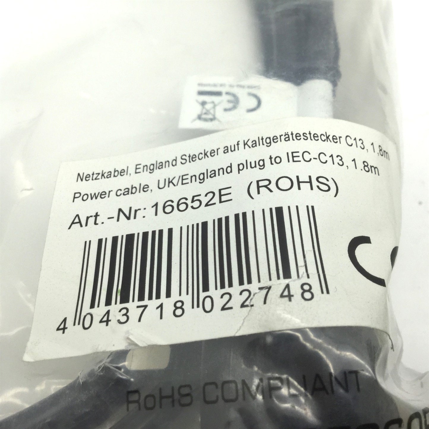 New Lot of New inLine Power Computer Power Cables for China, UK, Switzerland & Italy