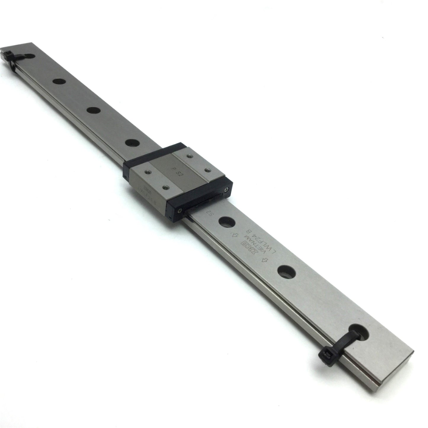 Used IKO LWLF24 B Linear Rail With 1 Carriage, Rail: 318mm Long x 24mm Wide