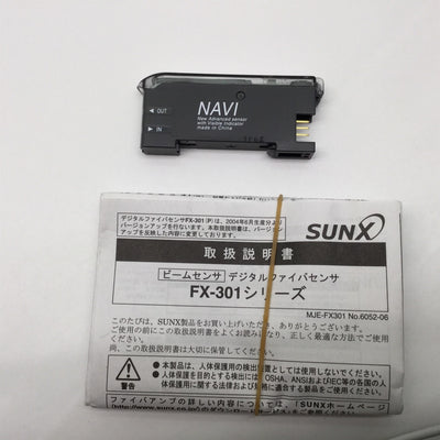 Used SUNX FX-301 NAVI Advanced Digital Fiber Sensor With SUNX CN-73-N Cable