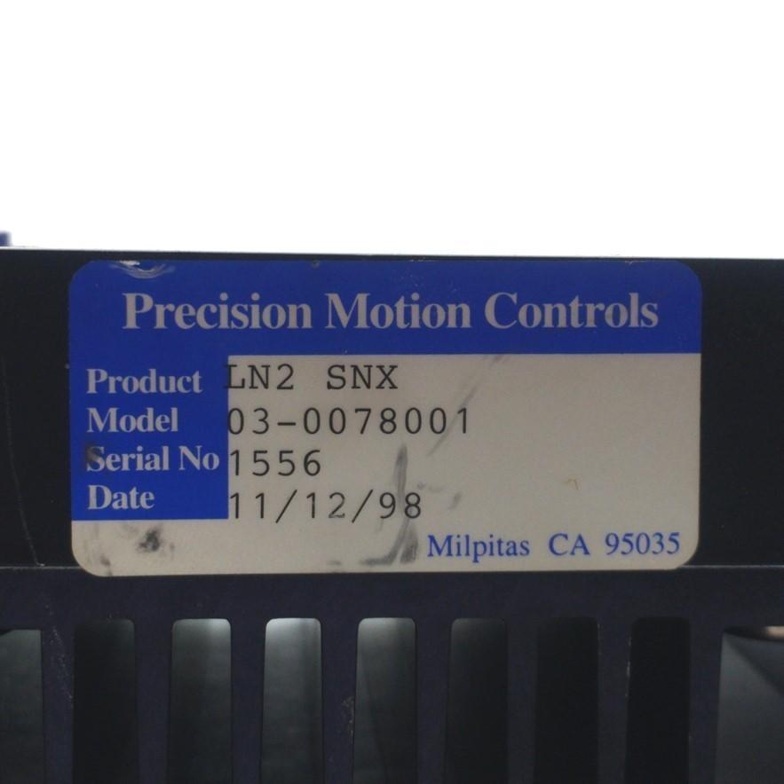 Used Precision Motion Controls 03-0078001 LN2 SNX Low Noise Stepper Drive 115/230VAC