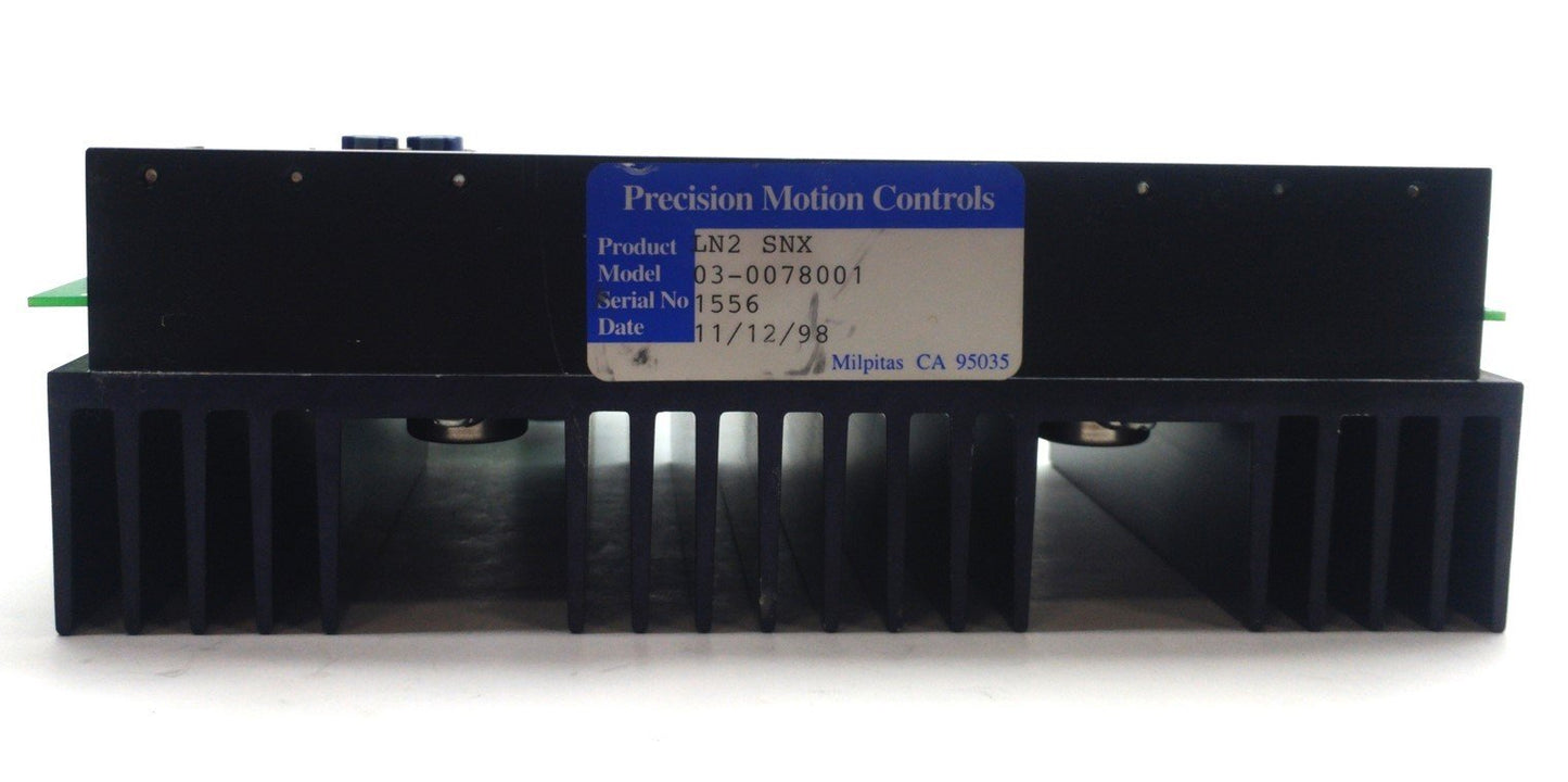 Used Precision Motion Controls 03-0078001 LN2 SNX Low Noise Stepper Drive 115/230VAC