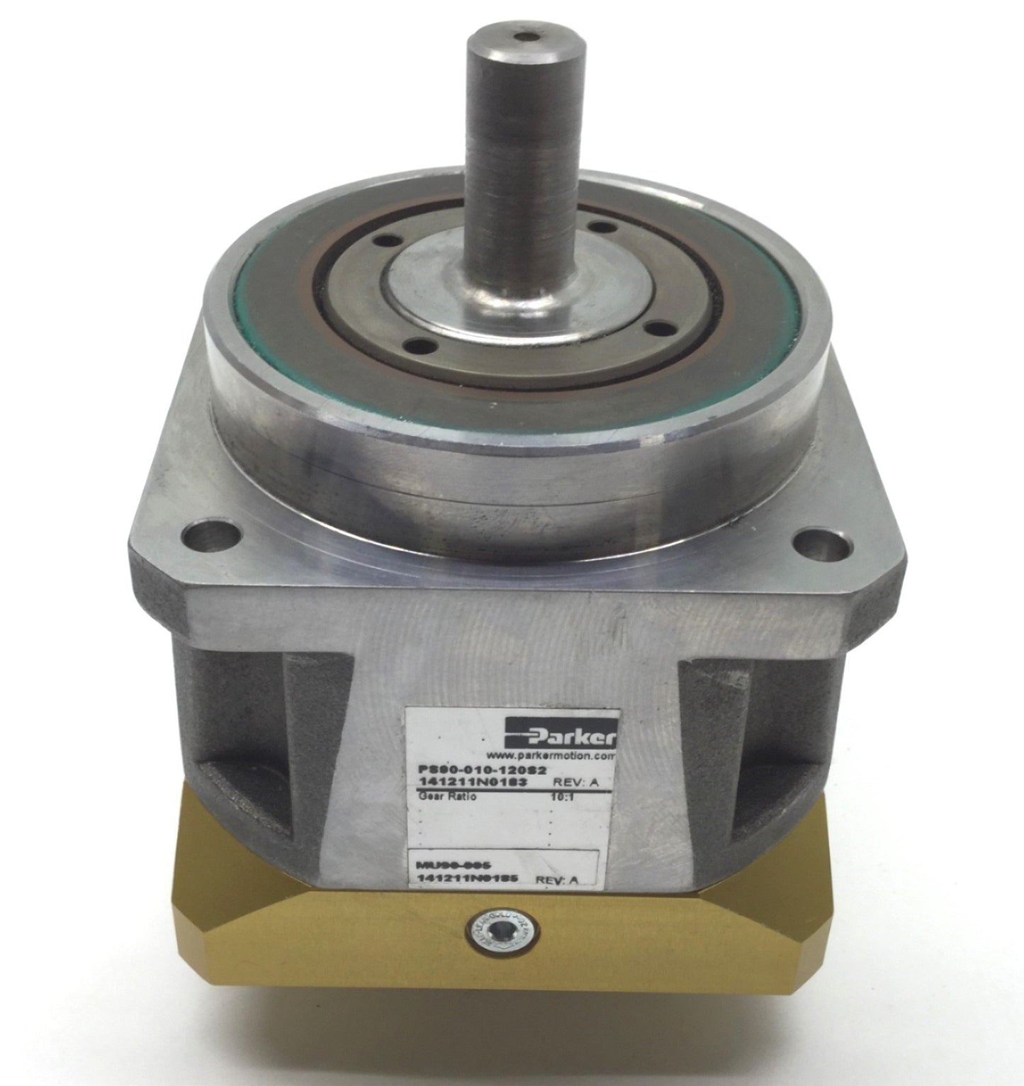 Used Parker PS90-010-120S2 Gen 2 Stealth Helical Planetary Gearhead 10:1, 5500RPM