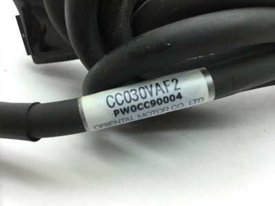 Used Oriental Motor CCC030VAF2 Motor DC Power Cable Length: 3M (9.8'), 10 Pins