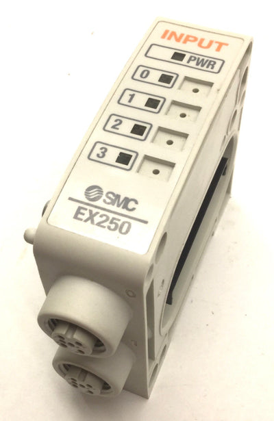 Used SMC EX250-IE2 Input Module, 24VDC, Input: 4 Points/120mA, Class 2