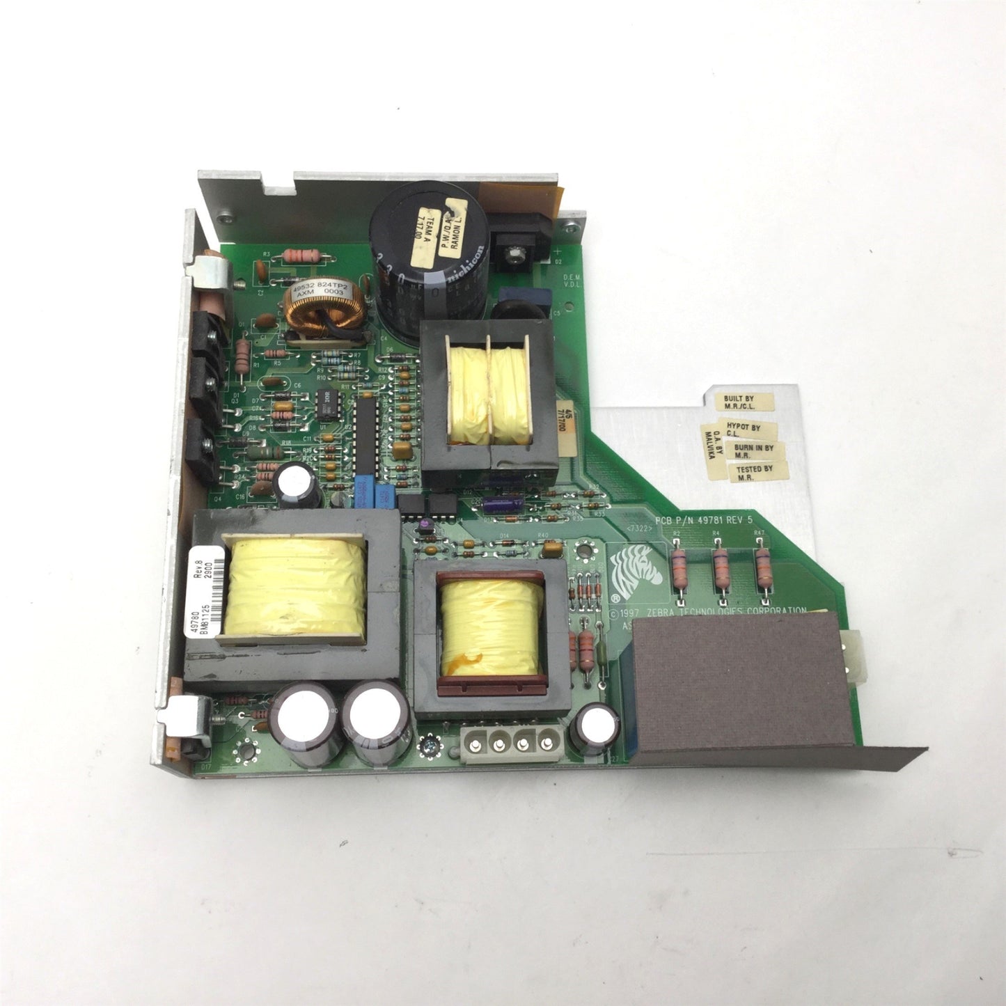 Used Zebra 49781 Rev 5 Power Supply Board - From Zebra XiIII+ Thermal Printer