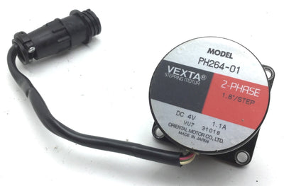 Used Oriental Motor Vexta PH264-01 Stepping Motor, 4VDC, 1.1A, NEMA 23, 1/4" Shaft