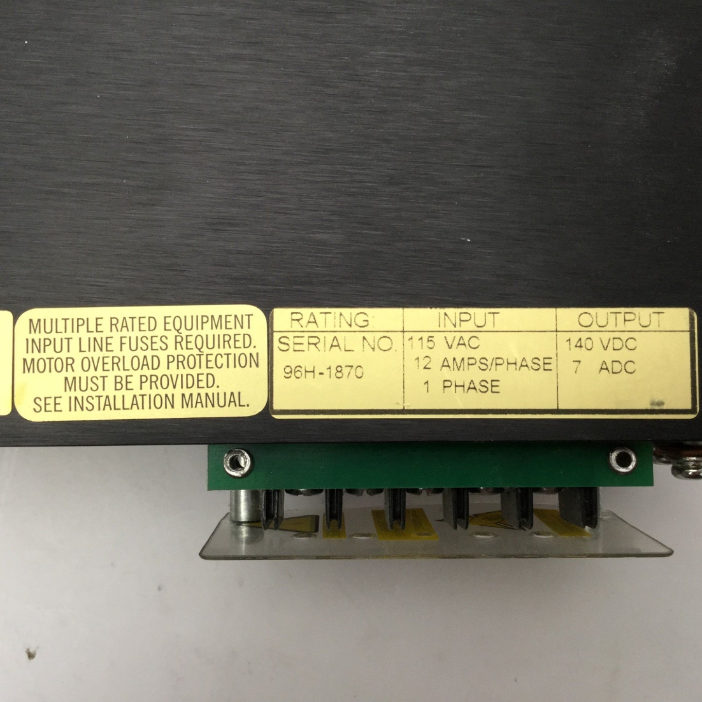 Used Kollmorgen PSR4/5A-112 DC Servo Drive 115VAC 12A Single Phase Output 140VDC 7A