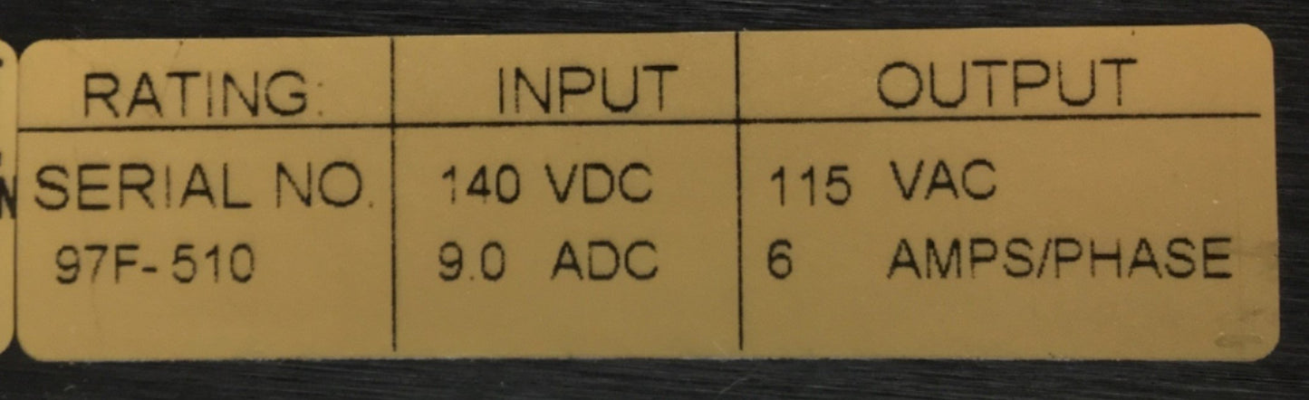 Used Kollmorgen BDS5A-106-01010/03011A2-030 Servo Drive, Out 115VAC 6A, In 140VDC 9A