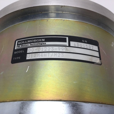 Used Kollmorgen 00-01223-999 ServoDisc DC Motor 0.5" Shaft Diameter, 3/4" Long