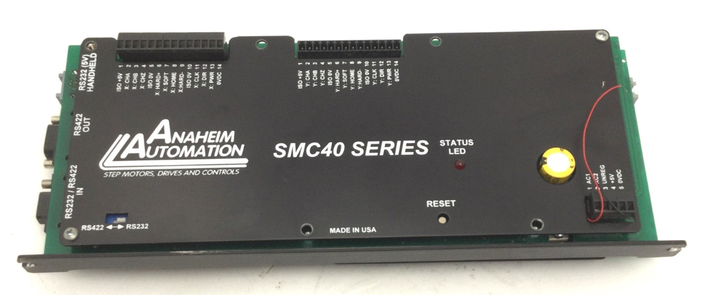 Used Anaheim Automation PCL402 Step Motor Driver Controller, SMC40 Series