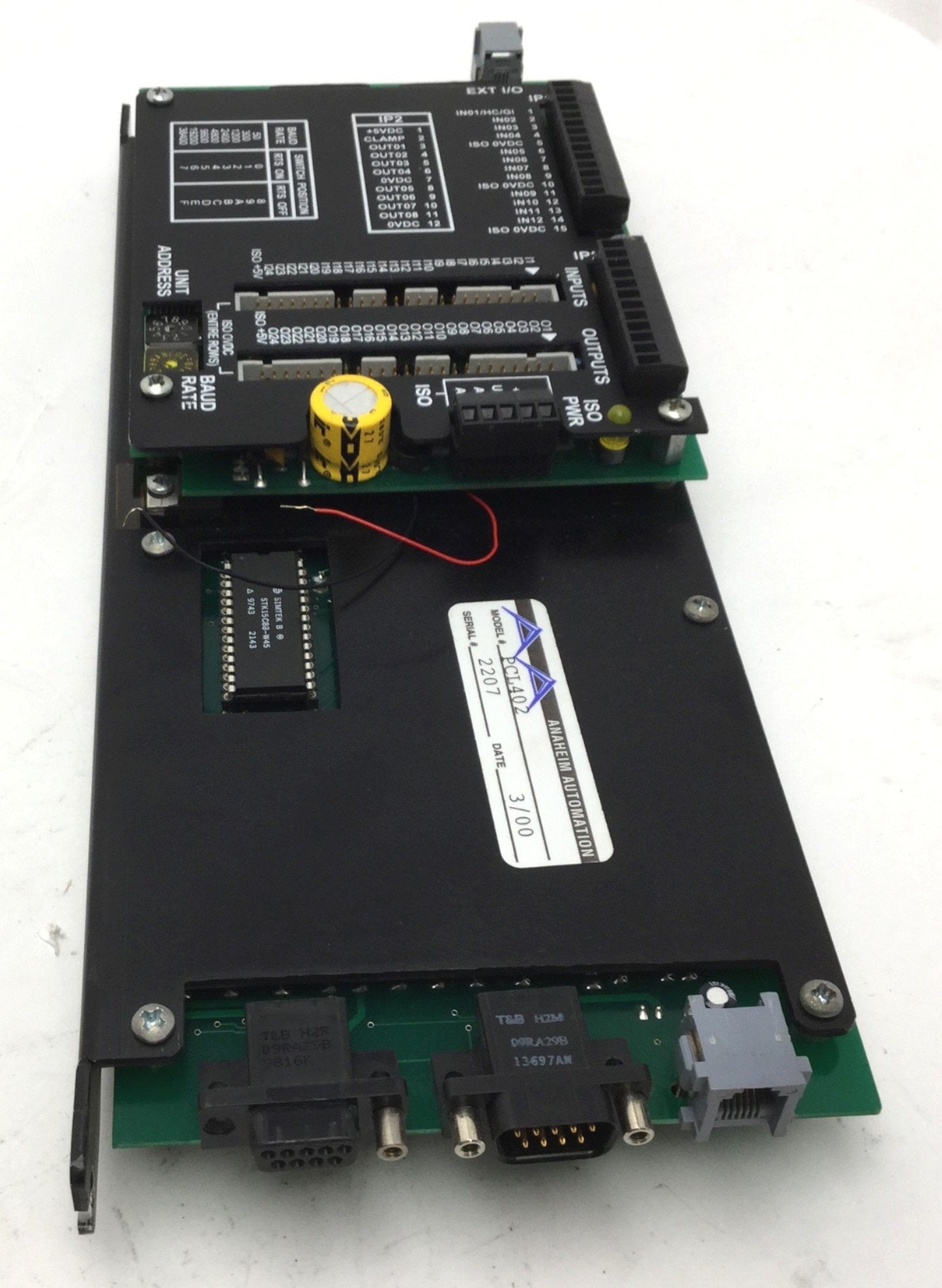 Used Anaheim Automation PCL402 Step Motor Driver Controller, SMC40 Series