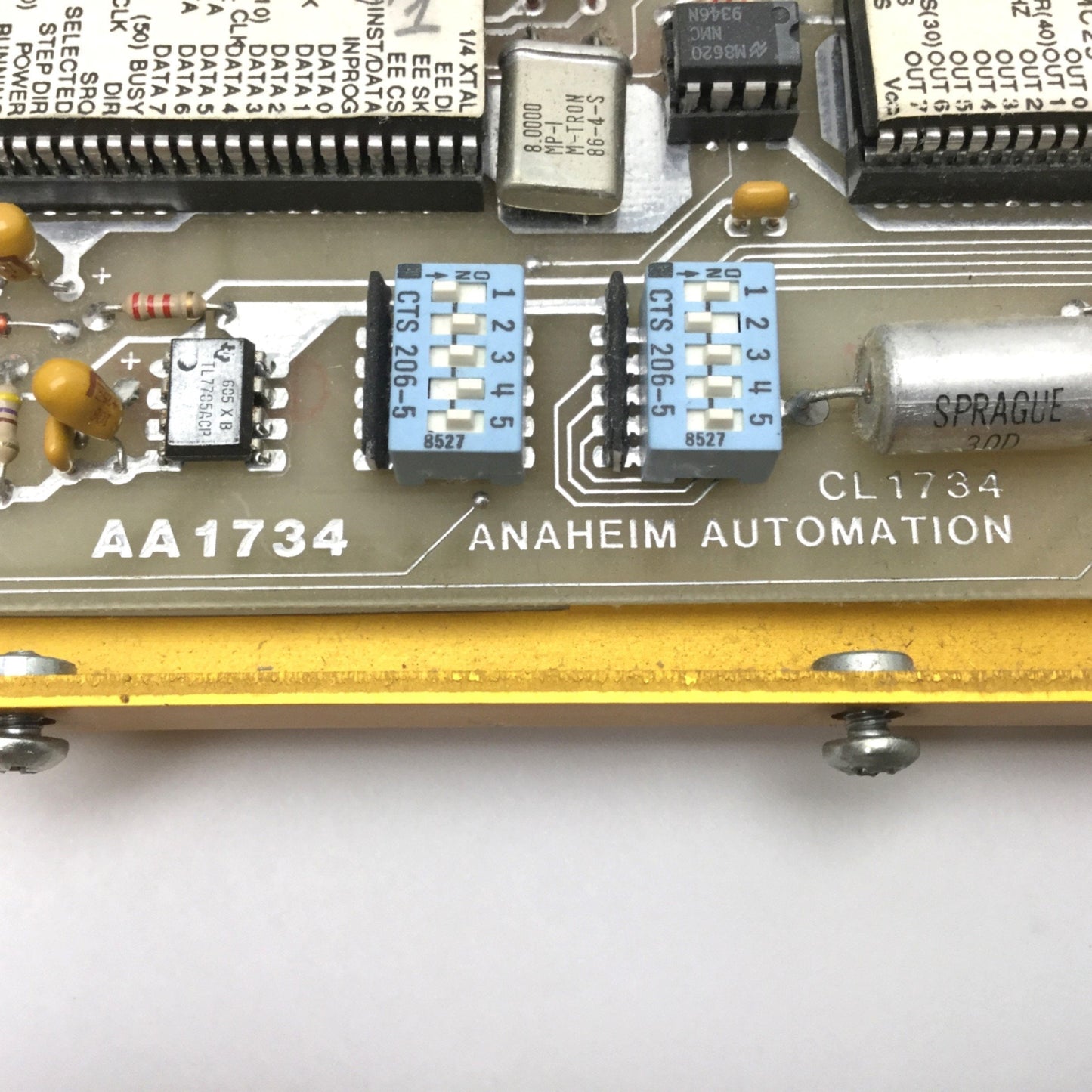 Used Anaheim Automation AA1734 CL1734 3 Axis Indexer/Controller