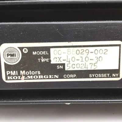 Used PMI Motors Kollmorgen 00-88029-002, Type: CX-40-10-30