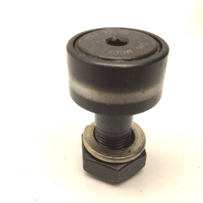 Used McGill MCFR 22 SB Crowned Cam Follower Roller: 22mm dia, 12mm Width, Stud: 23mm