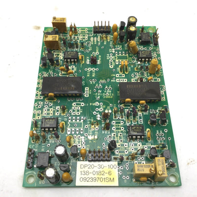 Used Dynatronix DP20-30-100 138-0182-6 09239701SM Prec. A/I Board, 138-0182- REV A