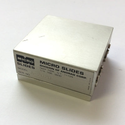 New – Open box Micro Slides A-2020 Cross Bearing Linear Positioning Slide Stage 2"x2" Travel 1"