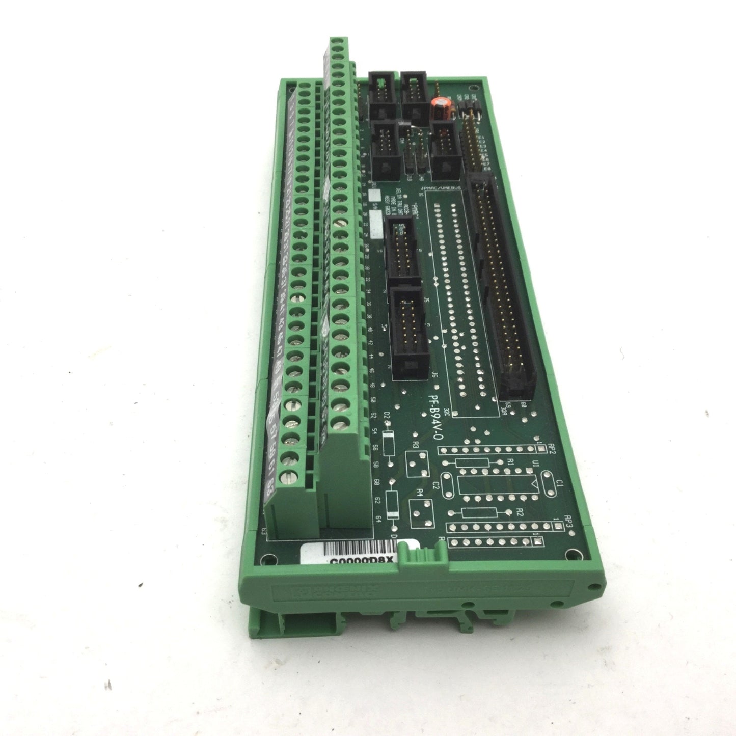 Used Delta Tau 602205-101 Break Out Board, DIN Rail, 64 Terminals, ACC8-D PMAC 60-Pin