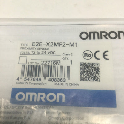 New Omron E2E-X2MF2-M1 Inductive Proximity Switch Sensor 2mm Range, PNP NC, 12-24VDC