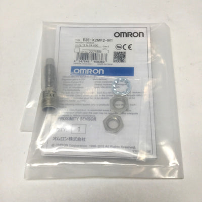 New Omron E2E-X2MF2-M1 Inductive Proximity Switch Sensor 2mm Range, PNP NC, 12-24VDC