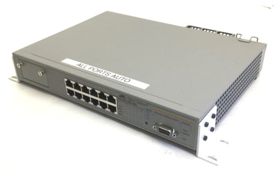 Used Allied Telesyn AT-8012M-QS 10Base-T/100Base-TX Fast Ethernet Switch, 120/230VAC