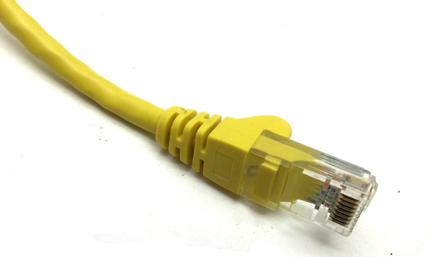 Used Lot of 19 Cat5e Cables, Ethernet Patch, Yellow 6" Inches