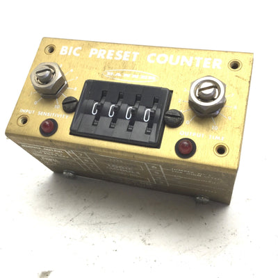 Used Banner B1C10K BIC Preset Counter Module, Input: 11-14VAC/12-18VDC, 0000-9999