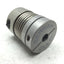 Used Gerwah DKN 20 Flexible Coupling, Shaft Diameters: 1/4" x 6mm, 1.28" x 1" Dia