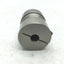 Used Gerwah DKN 20 Flexible Coupling, Shaft Diameters: 1/4" x 6mm, 1.28" x 1" Dia