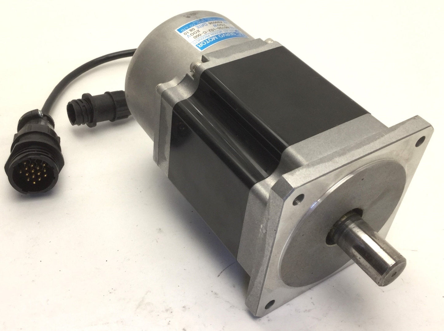 Used Applied Motion N0750-102-C-000 AC Servo Motor 750W 200VAC Shaft Diameter: 5/8"