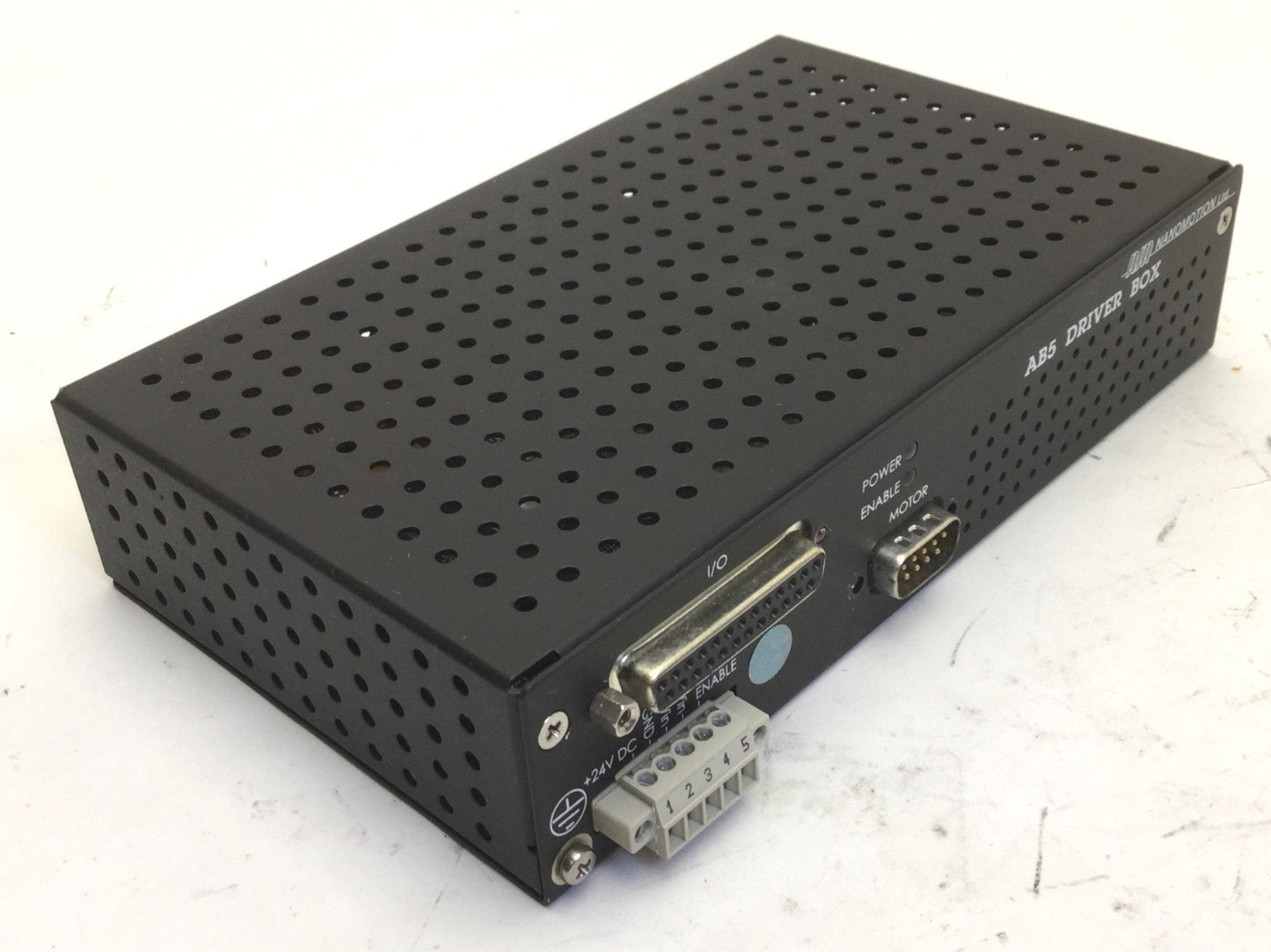 Used Nanomotion AB5 HR E24 V3.2 AB5 Driver Box, 24VDC Sampling Resolution: 10 Bits