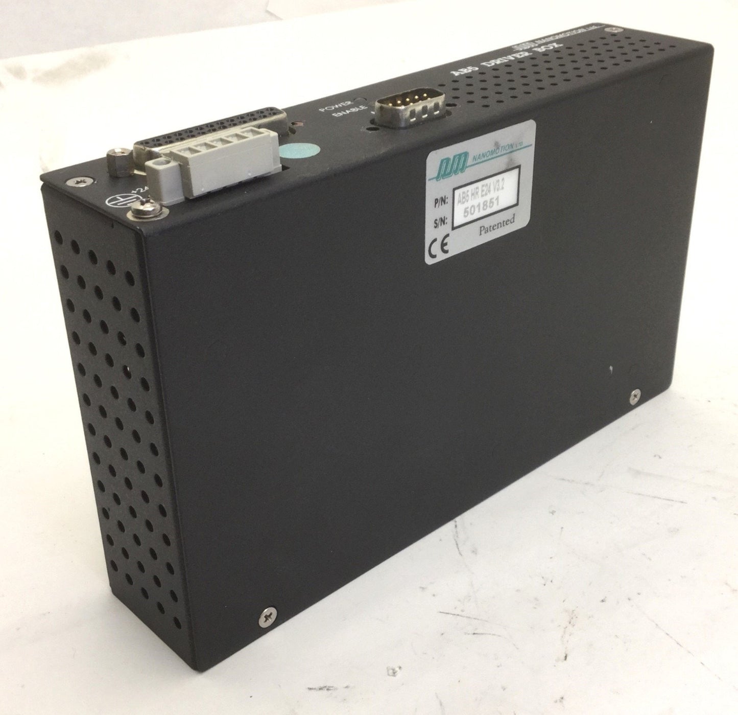 Used Nanomotion AB5 HR E24 V3.2 AB5 Driver Box, 24VDC Sampling Resolution: 10 Bits