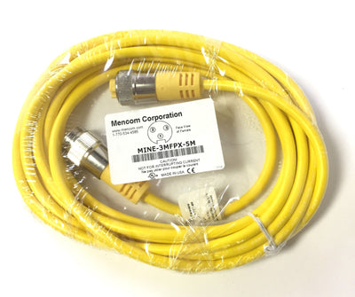 New Mencom Corporation MINE-3MFPX-5M Male Female Cable Cordset Length 5M, 3-Pole