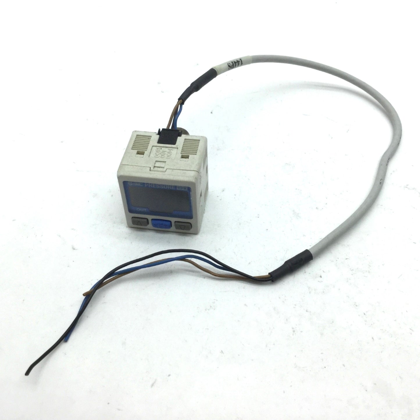 Used SMC ZSE30-T1-25 Vacuum Pressure Switch, Pressure: -101~101kPa NPN 80mA, 12-24VDC