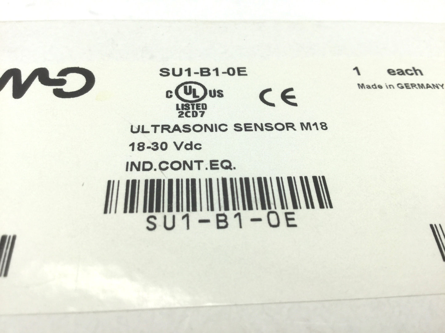 New Automation Direct SU1-B1-0E Ultrasonic Sensor 0-10VDC 18mm x 90mm, 4-Pin M12