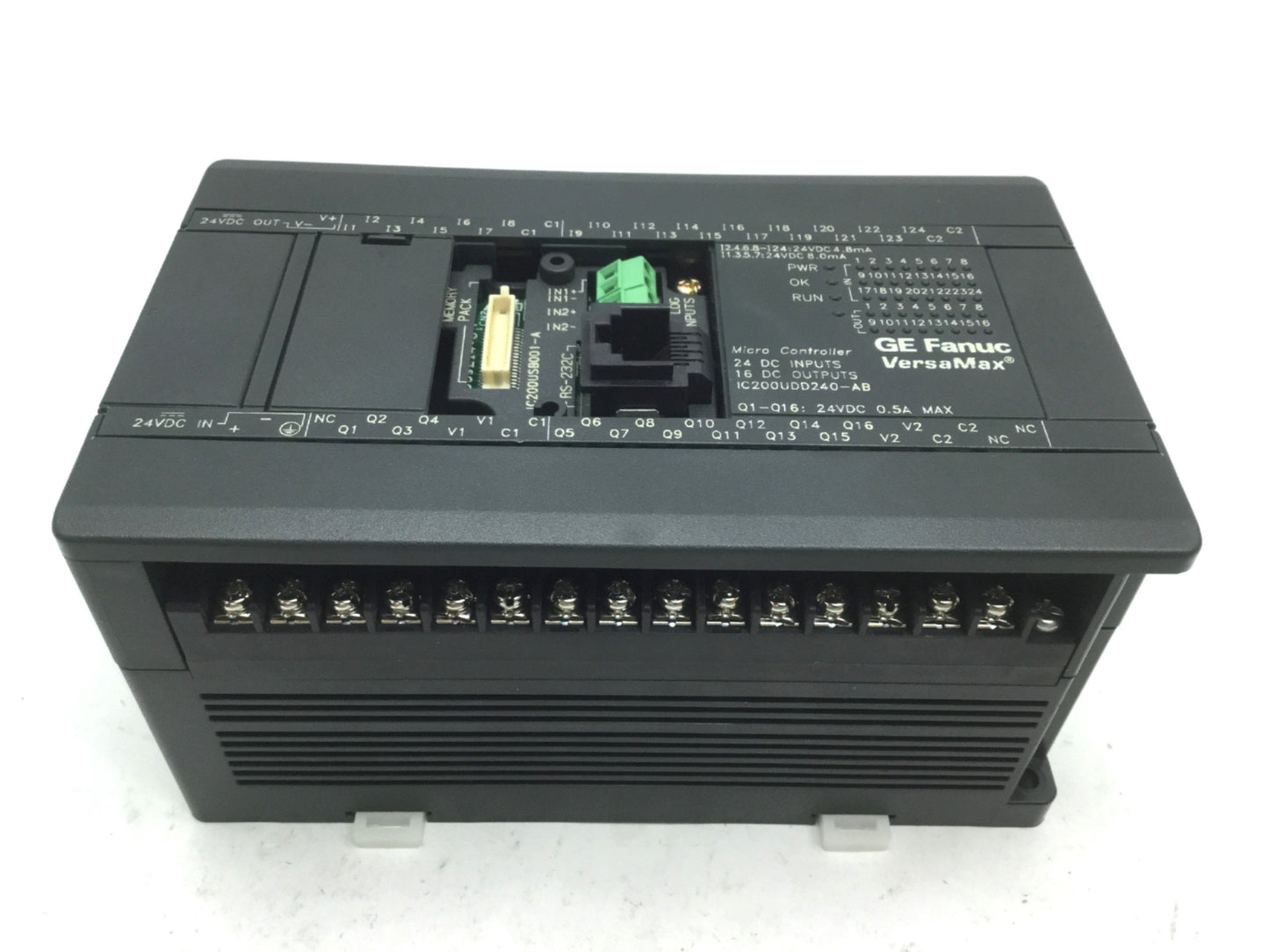 Used GE Fanuc IC200UDD240-AB Micro Controller W/ IC200USB001-A Communication Board