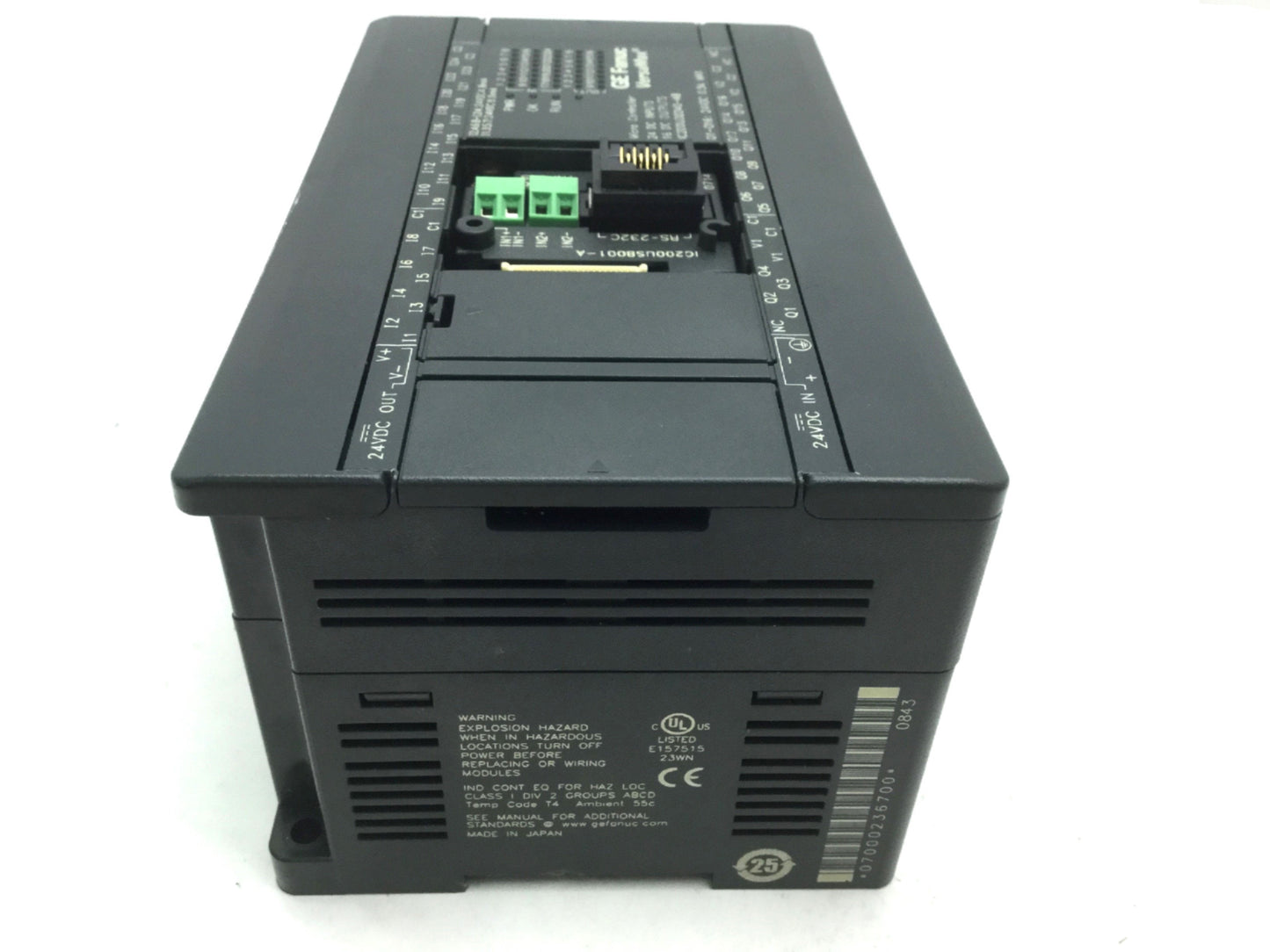 Used GE Fanuc IC200UDD240-AB Micro Controller W/ IC200USB001-A Communication Board