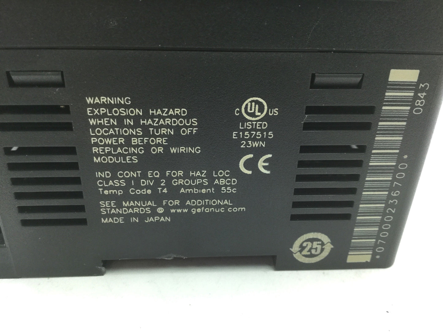 Used GE Fanuc IC200UDD240-AB Micro Controller W/ IC200USB001-A Communication Board