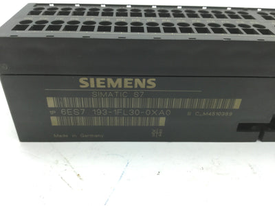 Used Siemens 6ES7 193-1FL30-0XA0 Simatic S7 Terminal Block 2 Tier 32 Ch for ET 200L