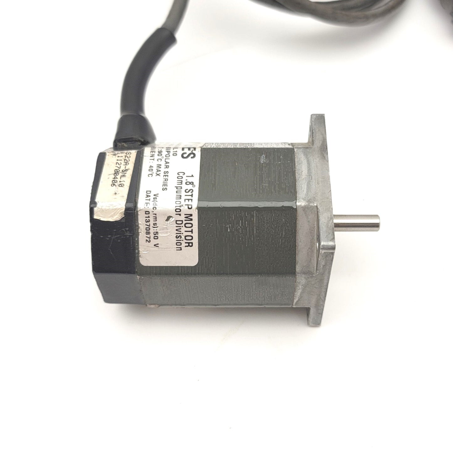 Used Parker OS22A-SNL10 Compumotor 1.8ø Stepper Motor, 75VDC, NEMA 23, 186oz-in